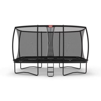 BERG Ultim Champion Trampoline Regular 500 Noir + Filet de Sécurité DLX XL