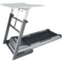 Tapis de marche evocardio evo cardio avec bureau - gris/noir/blanc